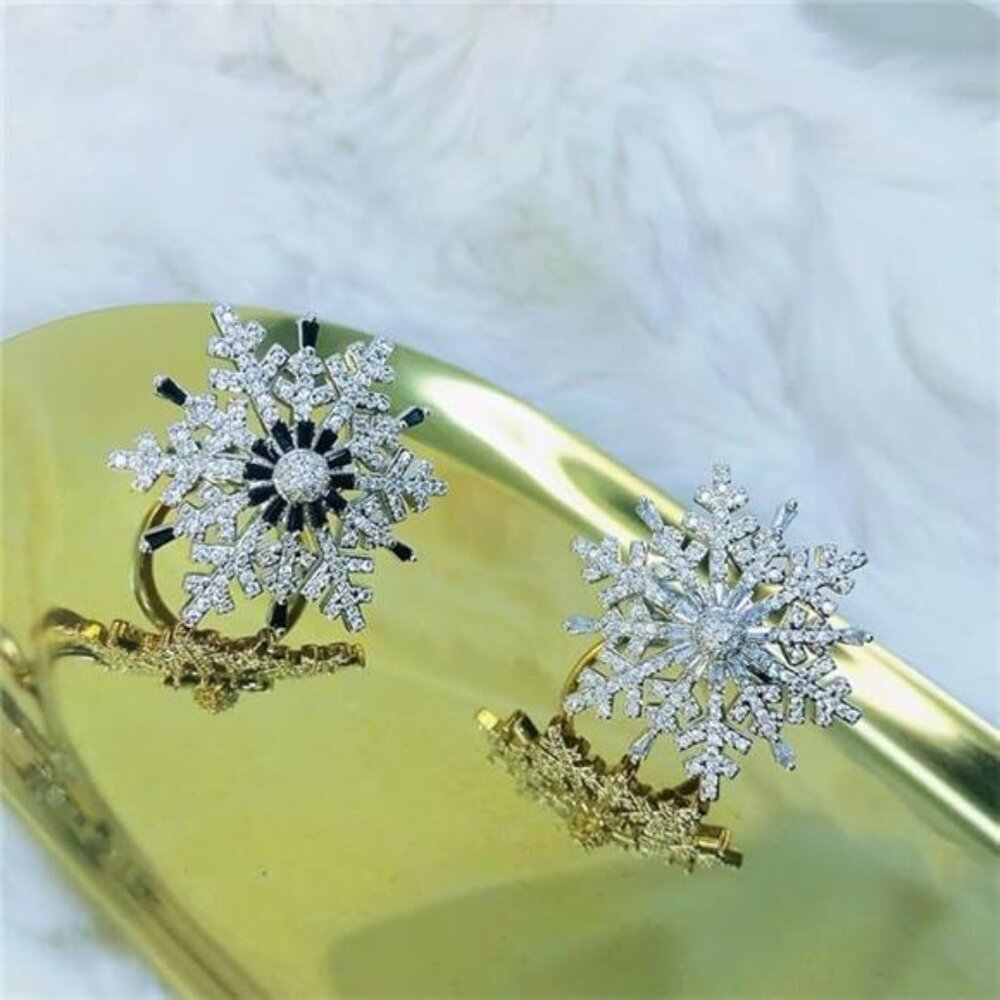 Exaggerated Snowflake Adjustable Ring For Women F… - image 2
